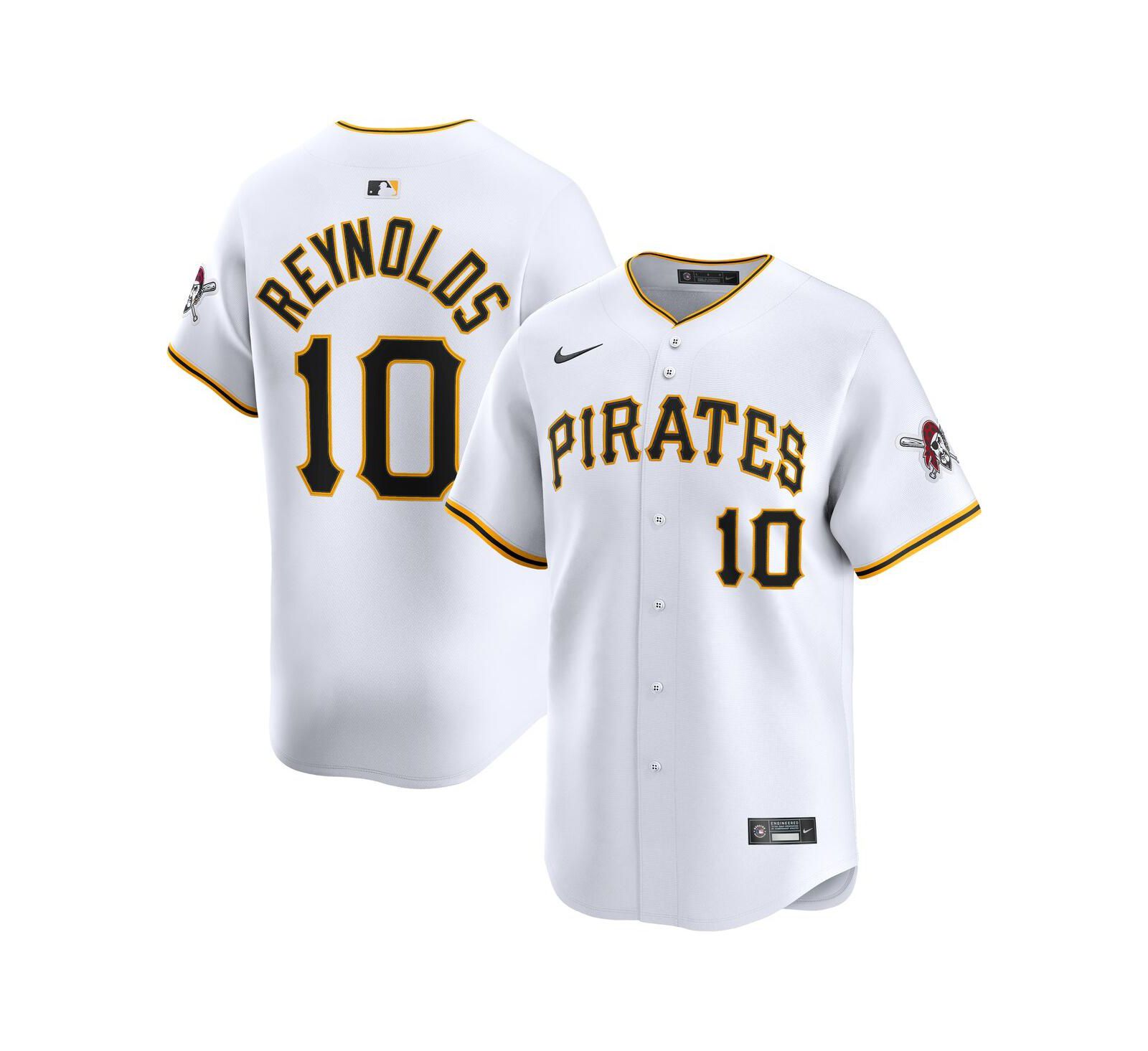 Мужская джерси Nike White/Pittsburgh Pirates Home Limited Player Bryan Reynolds