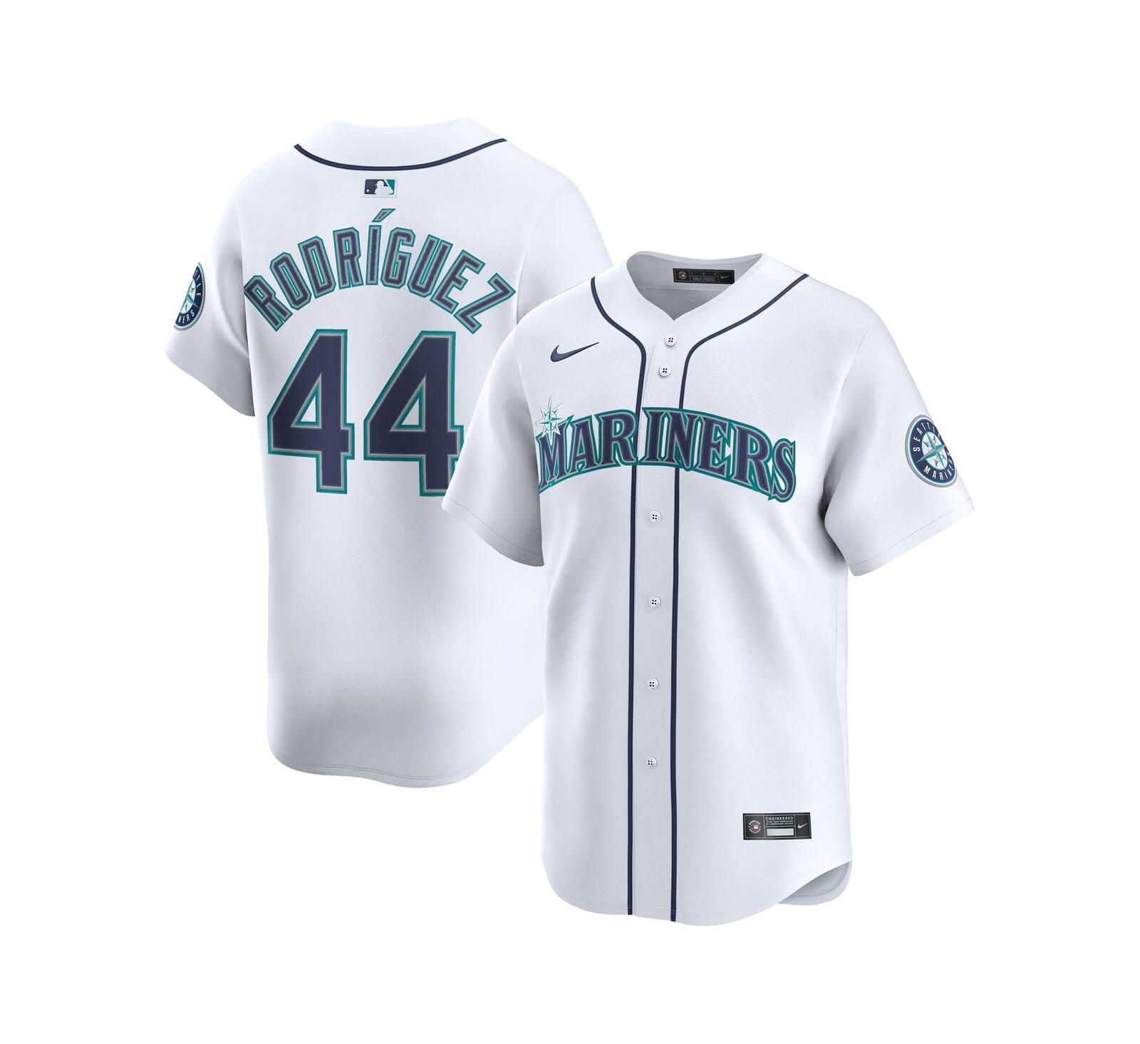 Мужская джерси Nike Julio Rodríguez White Seattle Mariners Home Limited Player