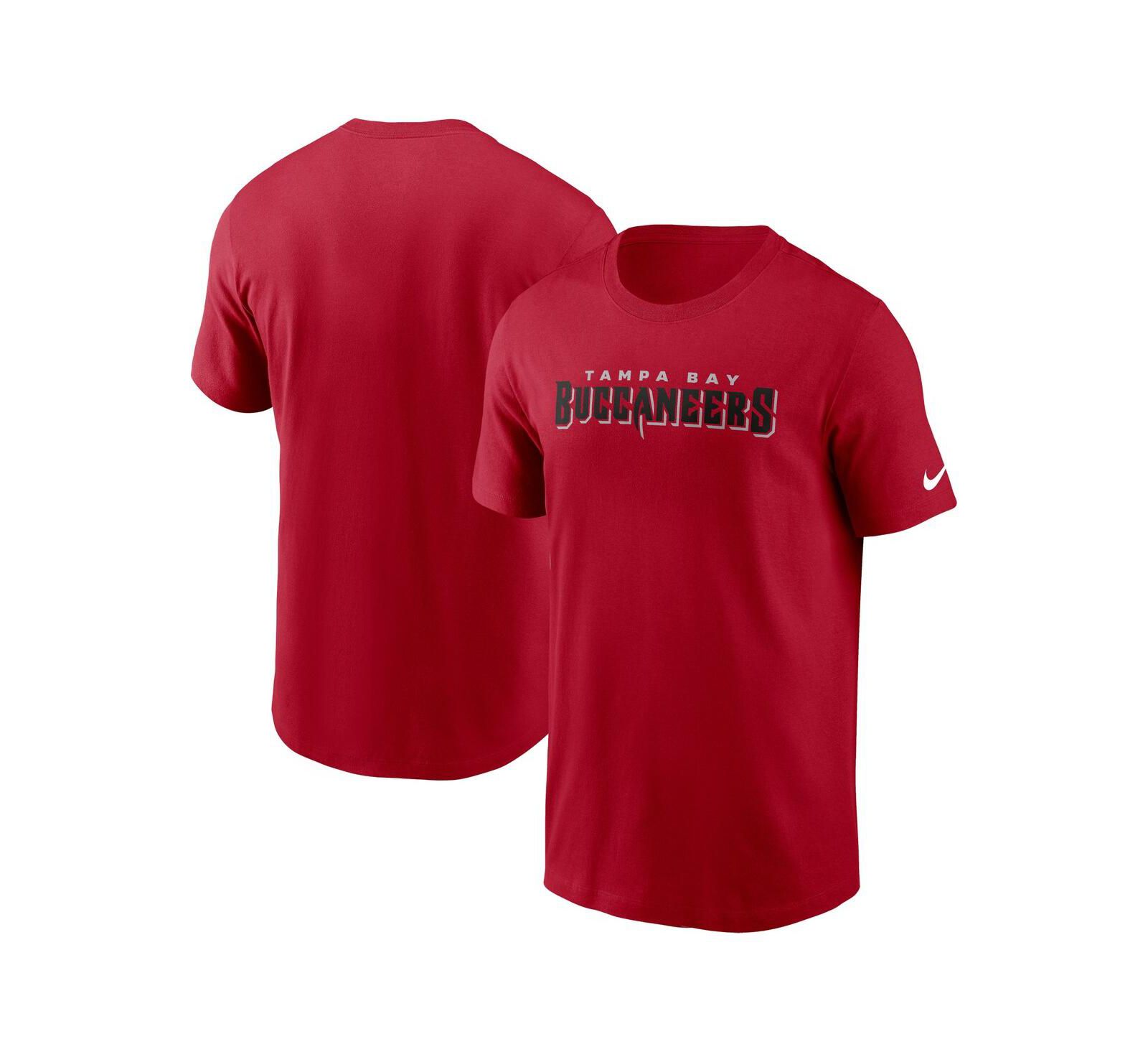 Мужская футболка Nike Red Tampa Bay Buccaneers Primetime Wordmark Essential