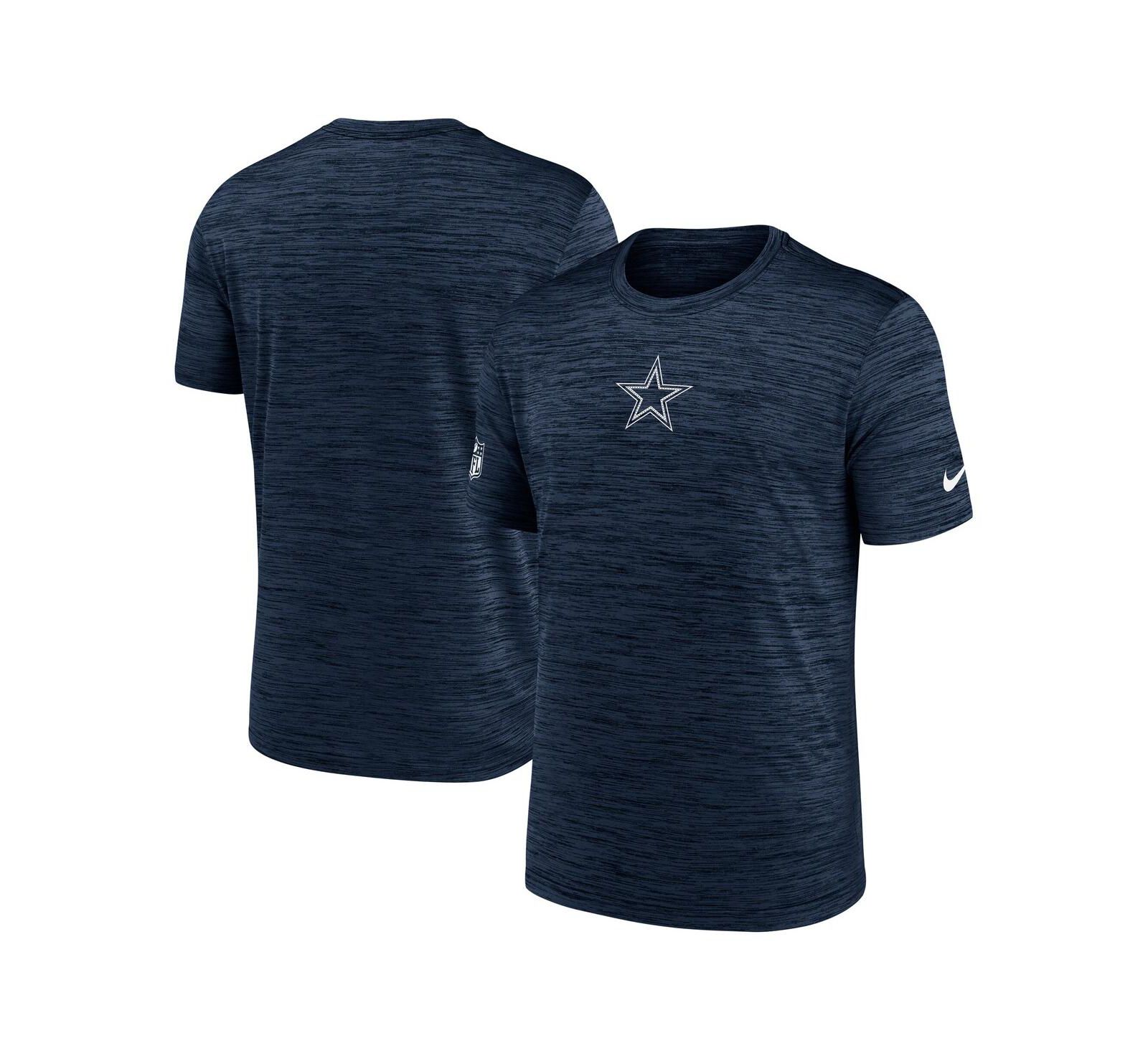 Nike Men's Navy Dallas Cowboys Big & Tall Sideline Velocity Performance T-Shirt