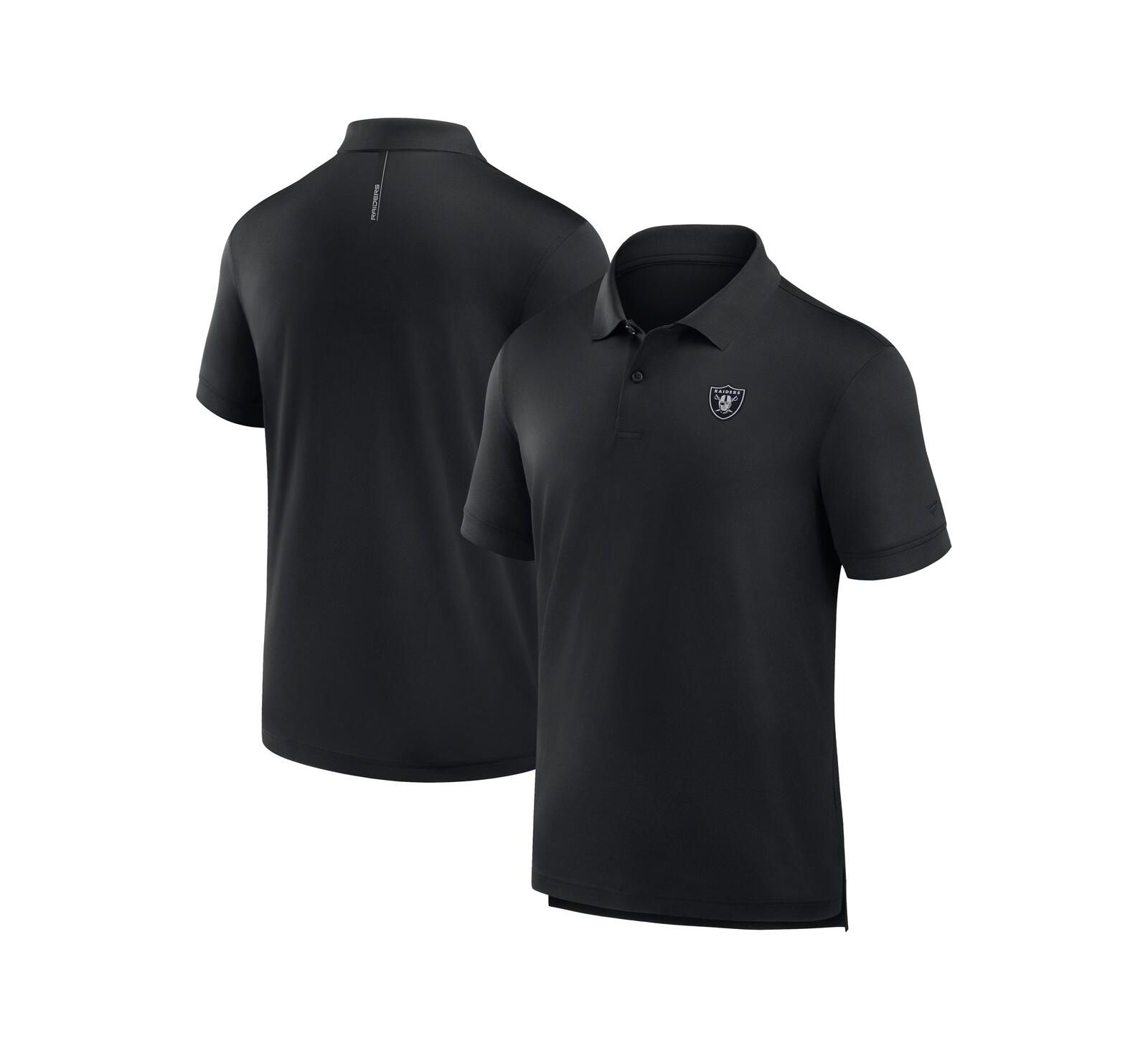 Fanatics Men's Black Las Vegas Raiders Front Office Move Mono Polo Shirt