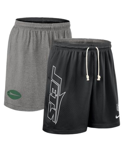 Nike Men's Black New York Jets Sideline Reversible Performance Shorts