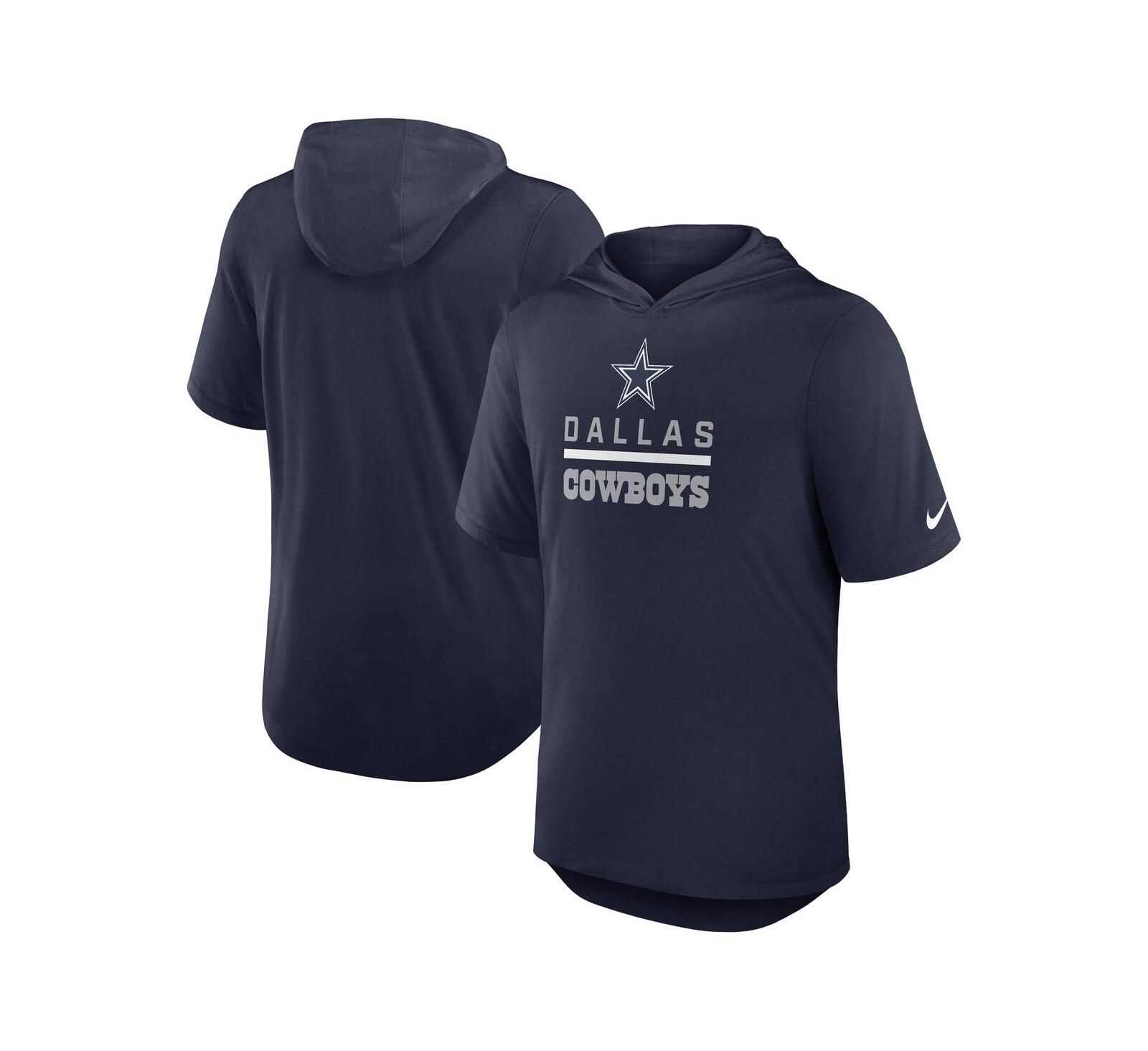 Nike Мужская футболка-худи Nike Dallas Cowboys Navy Tri-Blend