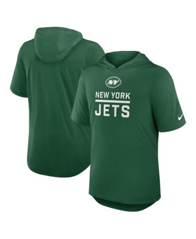 Nike Men's Green New York Jets Lockup Tri-Blend Hoodie T-Shirt
