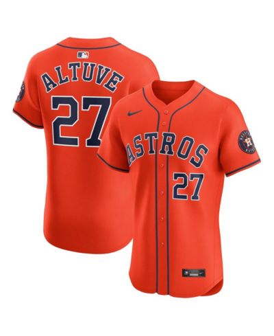 Мужская джерси Nike Jose Altuve Orange Houston Astros Alternate Elite Player