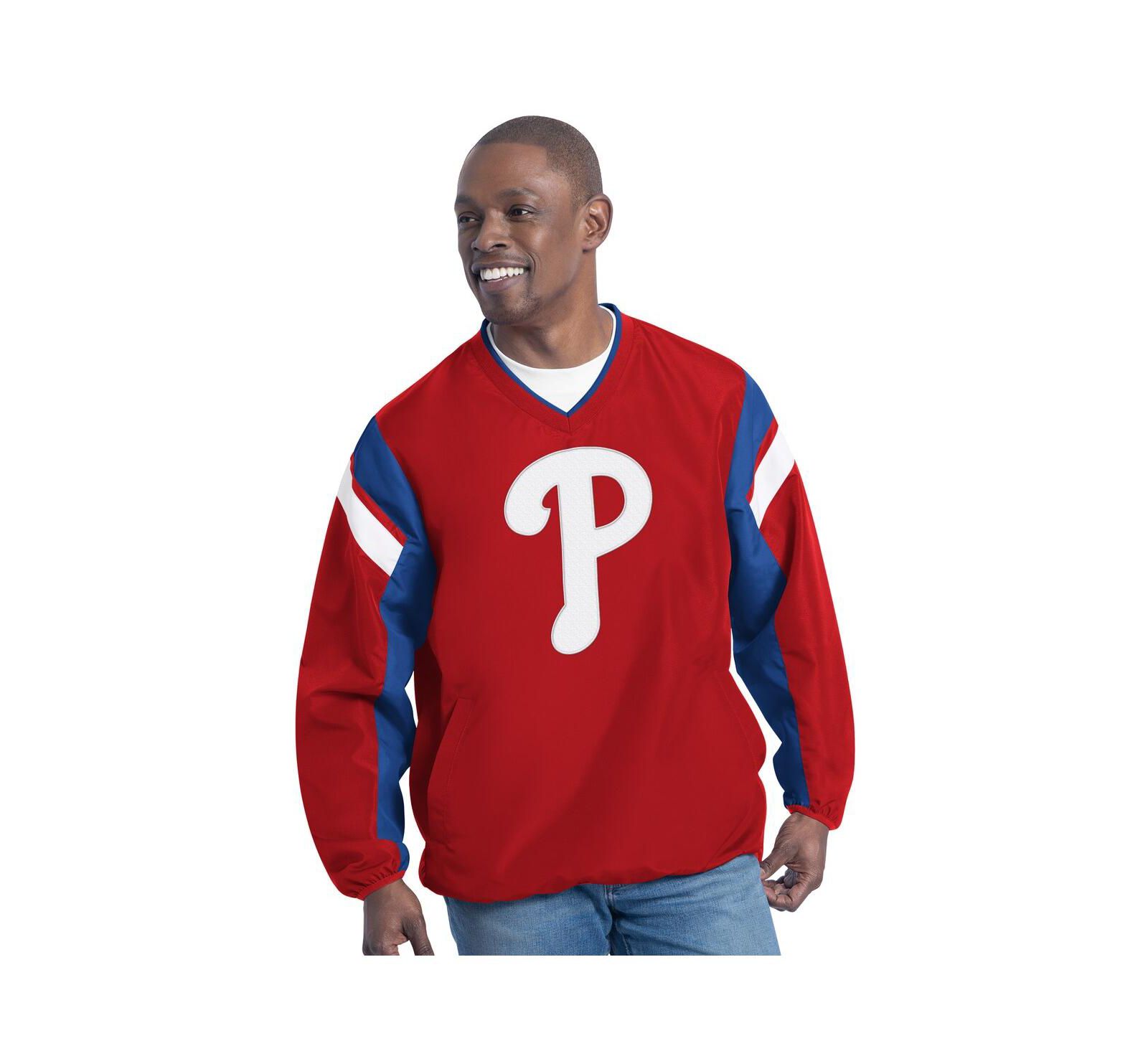 G-III Sports by Carl Banks Мужской джемпер с V-образным вырезом Philadelphia Phillies