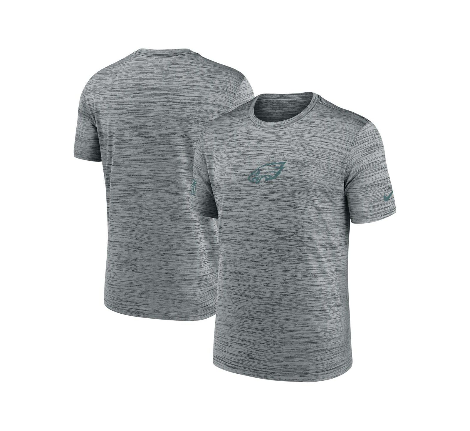 Nike Men's Gray Philadelphia Eagles Sideline Velocity Performance T-Shirt