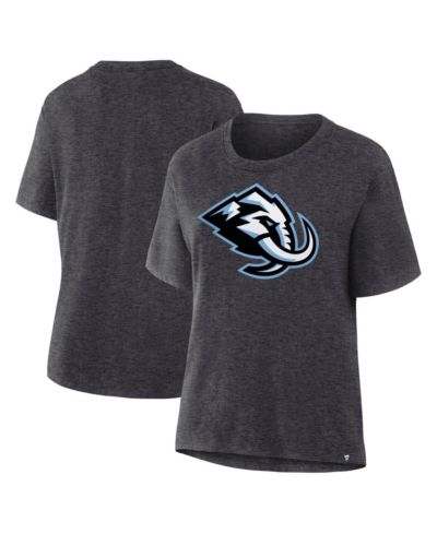 Fanatics Women's Heather Charcoal Utah Mammoth Primary Logo Legacy T-Shirt