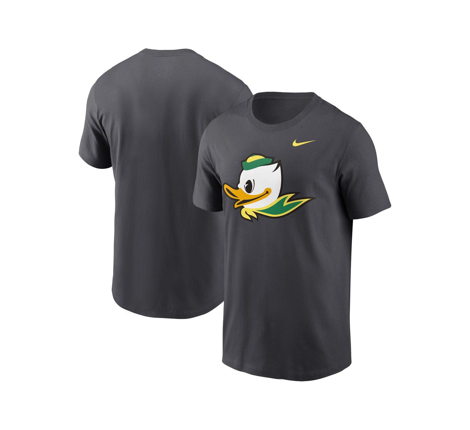 Мужская футболка Nike Anthracite Oregon Ducks Primetime Alternate Logo