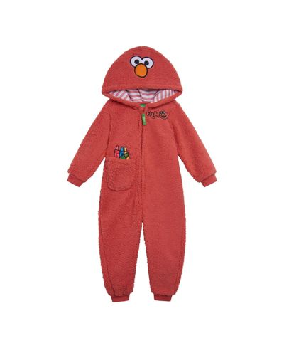 Детский комбинезон Sesame Street с капюшоном из шерсти sherpa для мальчиков