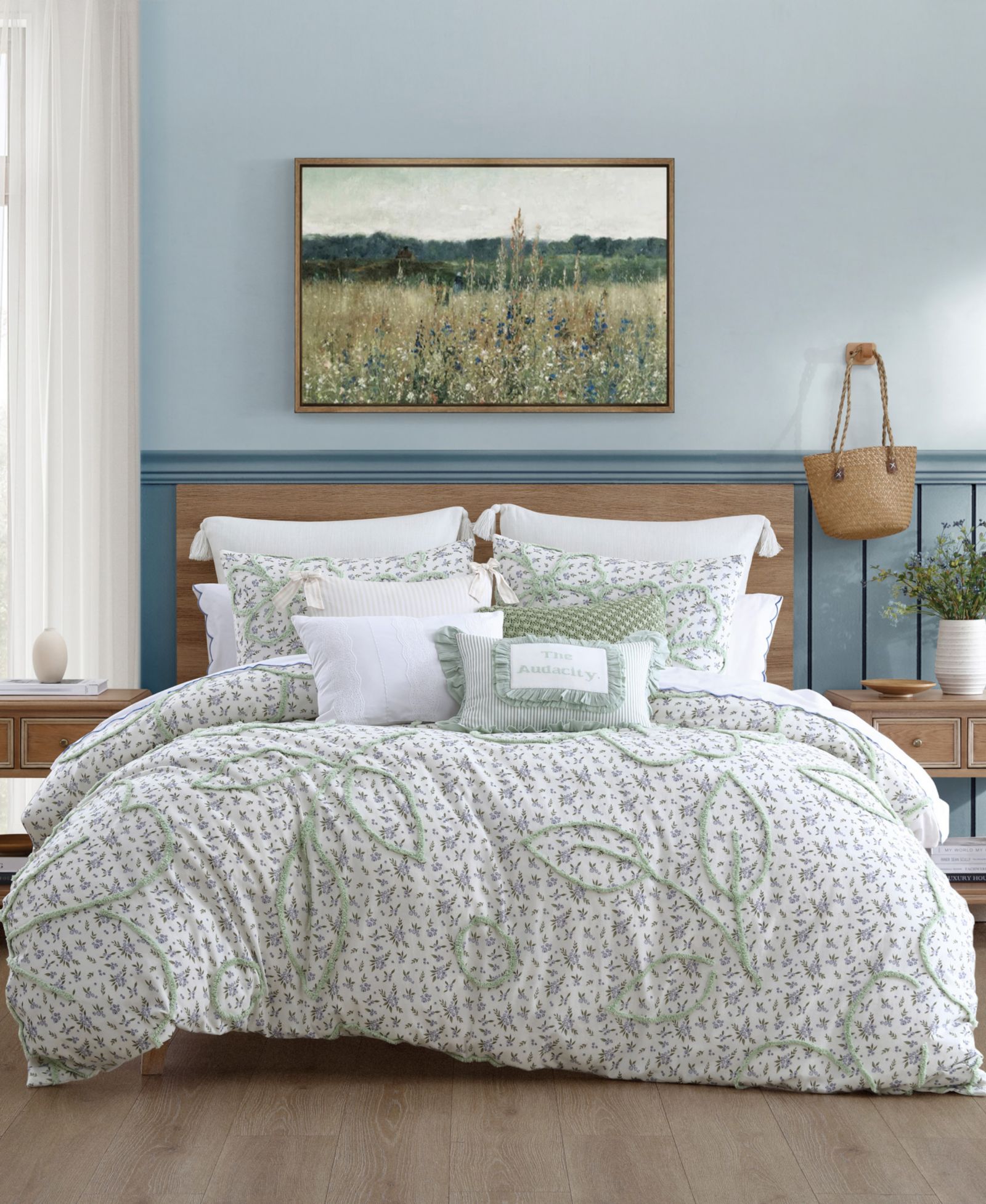 Peri Home набор из 3 стеганых покрывал Blueberry Chenille, Full/Queen