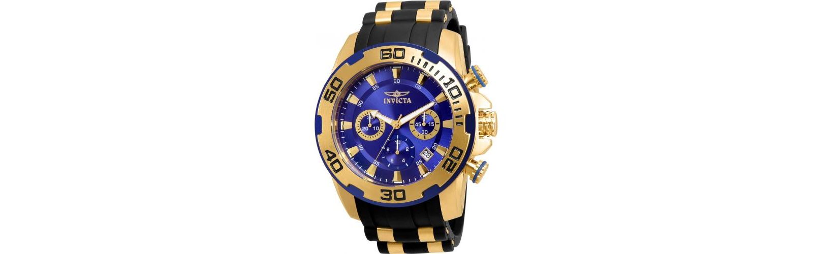 Invicta Men's 22313 Pro Diver Quartz Chronograph Blue Dial Watch