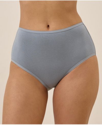 Pact Women's Organic Cotton Everyday High Rise Brief 6-Pack
