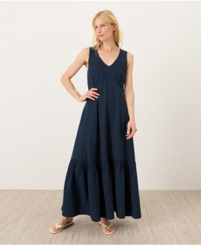 Pact Women's Organic Cotton Coastal Double Gauze Beach To Brunch Dress