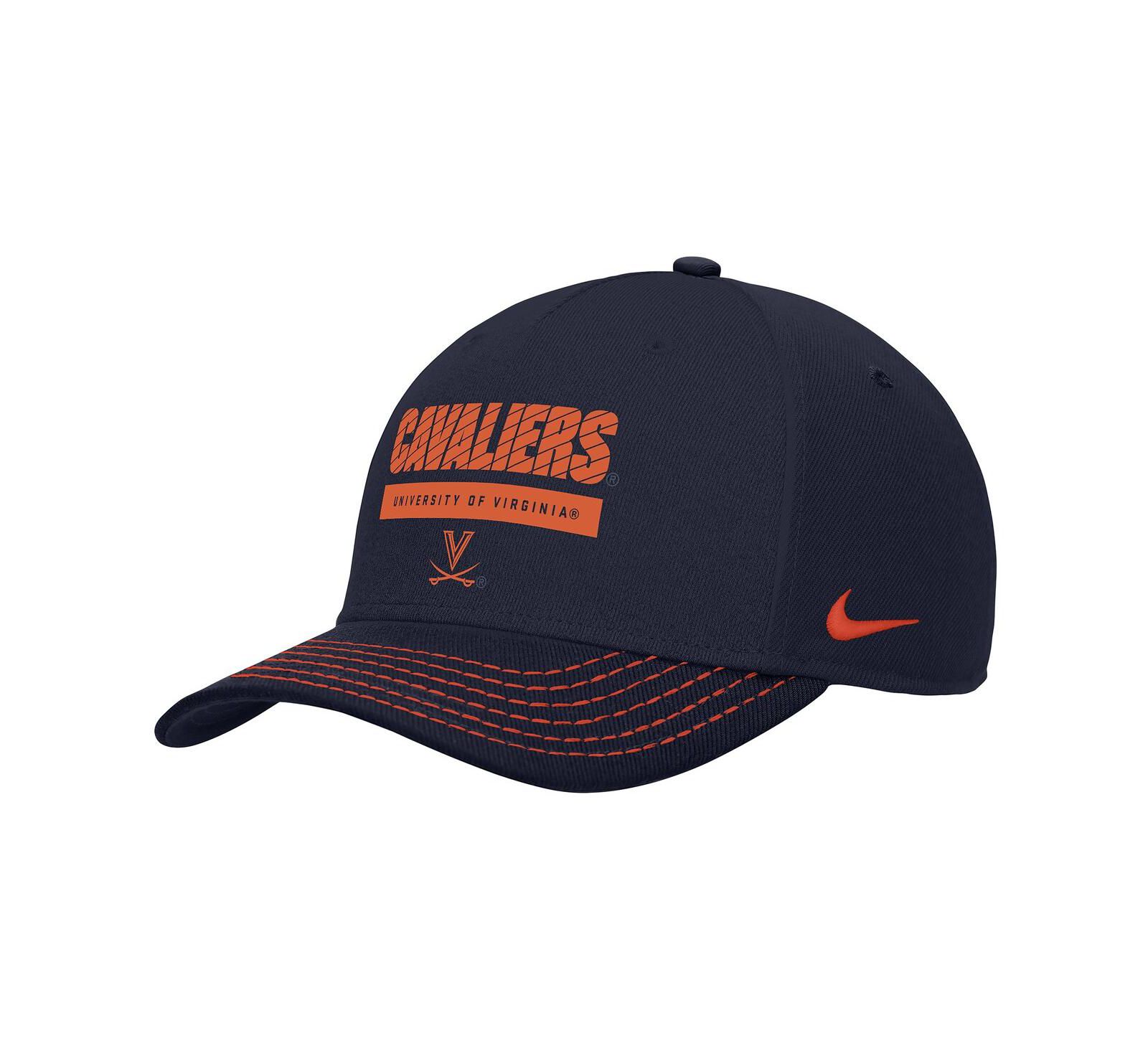 Nike Men's Navy Virginia Cavaliers 2024 Sideline Rise Performance Adjustable Hat