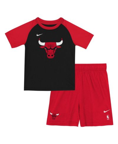 Nike комплект из футболки и шорт Chicago Bulls Practice для мальчиков и девочек 2-piece Red/Black