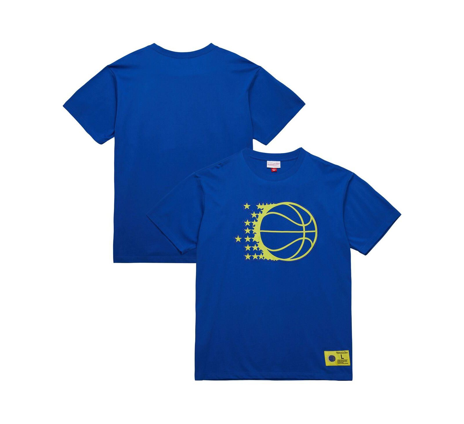 Мужская футболка Mitchell & Ness Blue Orlando Magic Hardwood Classics Neon Nights Premium