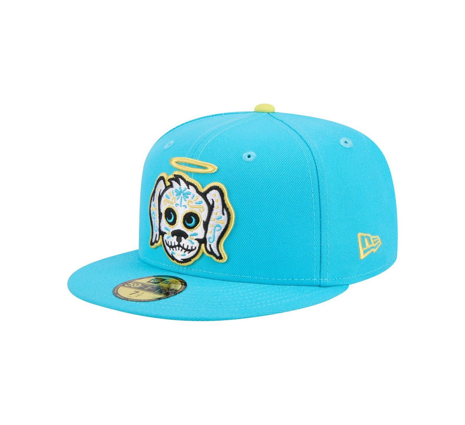 Мужская бейсболка New Era Charleston RiverDogs Copa de la Diversion 59FIFTY Fitted Light Blue