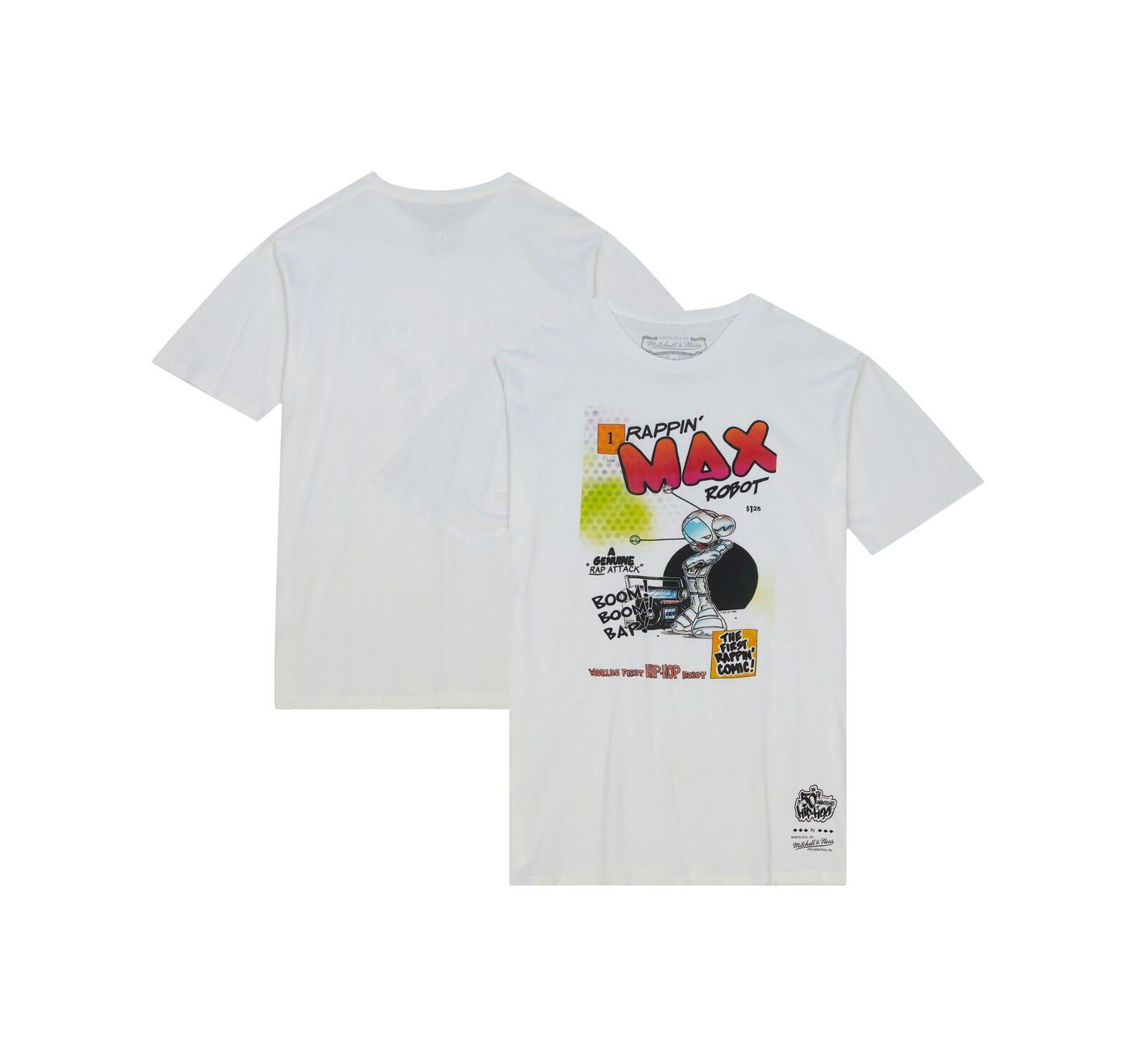 Mitchell & Ness Мужская и Женская футболка White 50th Anniversary of Hip-Hop Robot