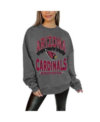 Gameday Couture Women's Charcoal Arizona Cardinals Long Weekend Premium Fleece Drop Shoulder Pullover Sweatshirt