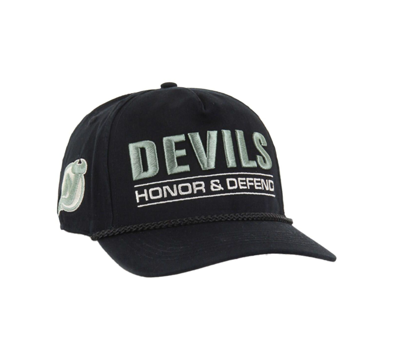 '47 Brand Мужская кепка Black New Jersey Devils OHT Military Appreciation Homeland Honor and Defend Hitch Adjustable