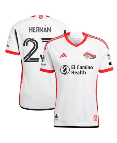 Adidas Men's Hernán López White San Jose Earthquakes 2025 the 50 Kit Authentic Player Jersey