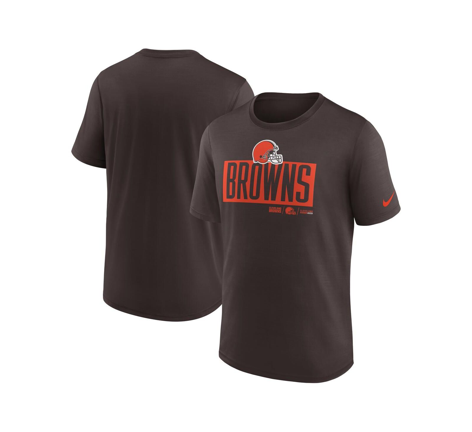 Nike Мужская футболка Cleveland Browns Exceed Performance, коричневая