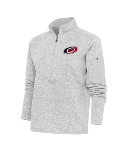 Antigua Женская куртка Carolina Hurricanes с логотипом, серая меланж