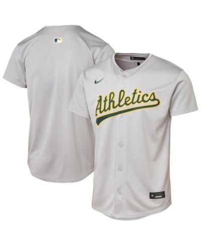 Nike Big Boys and Girls Gray Athletics Road Limited Jersey