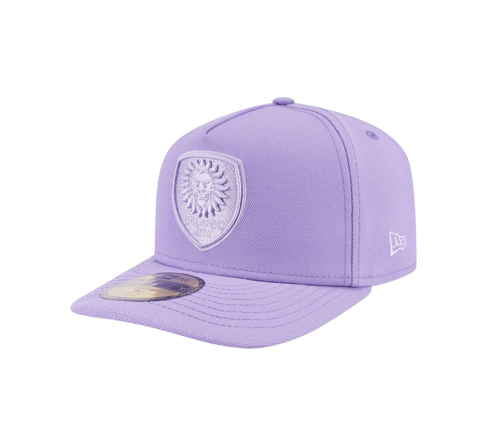 New Era Men's Purple Orlando City SC Color Pack A-Frame 59FIFTY Fitted Hat