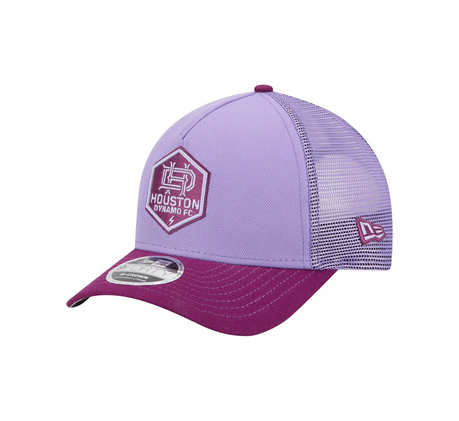 New Era Мужская кепка-тракер New Era 9FORTY A-Frame, фиолетовый Houston Dynamo FC