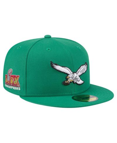 New Era Мужская кепка Philadelphia Eagles Super Bowl LIX Champions 59FIFTY Fitted Hat, Kelly Green