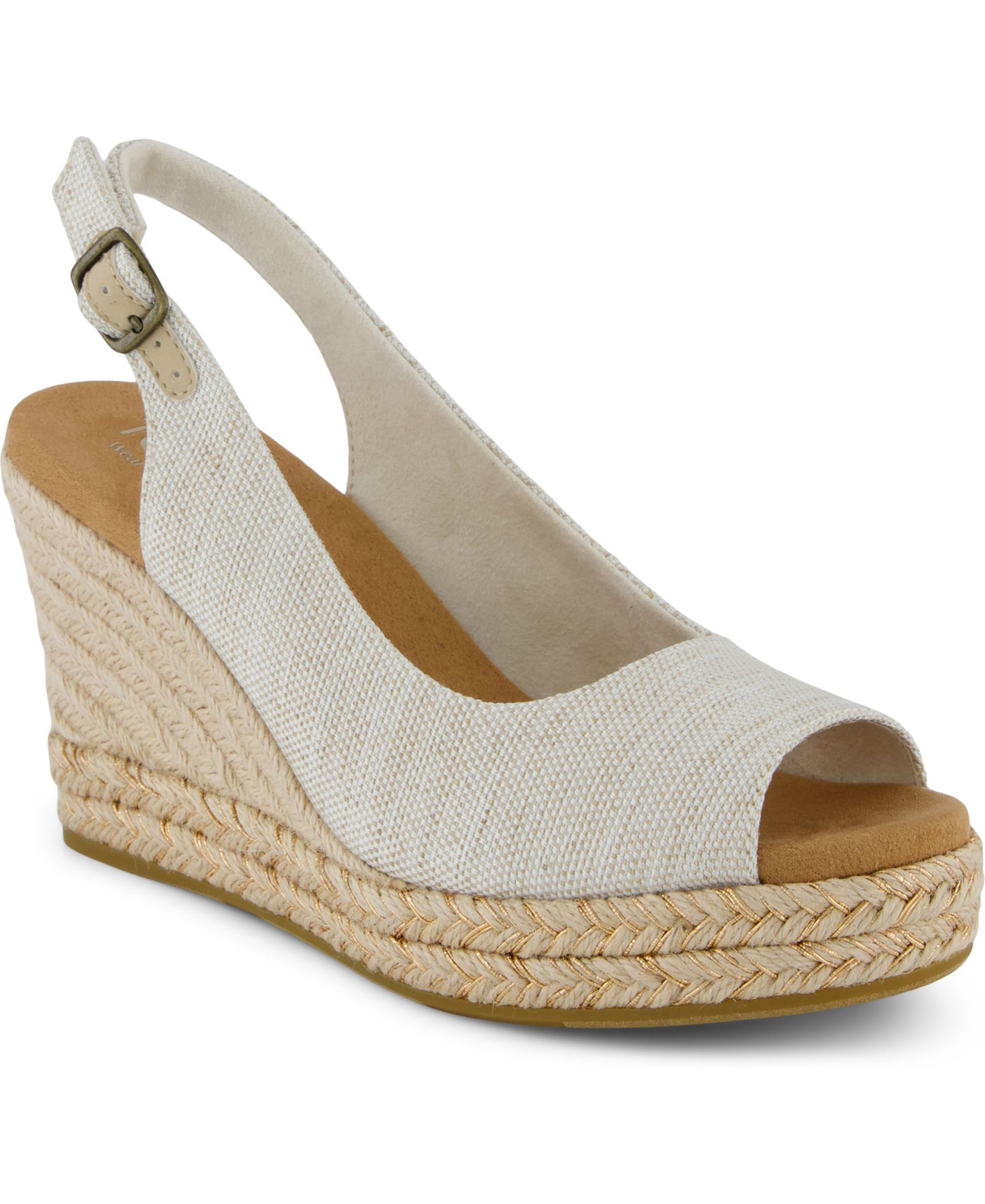 Женские босоножки Toms Camilla Peep Toe Wedge