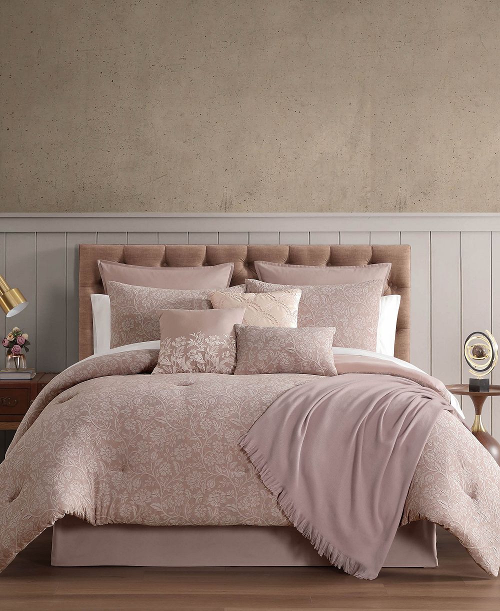 Macy's комплект одеяла Salwan Floral 14-Pc. Comforter Set, King