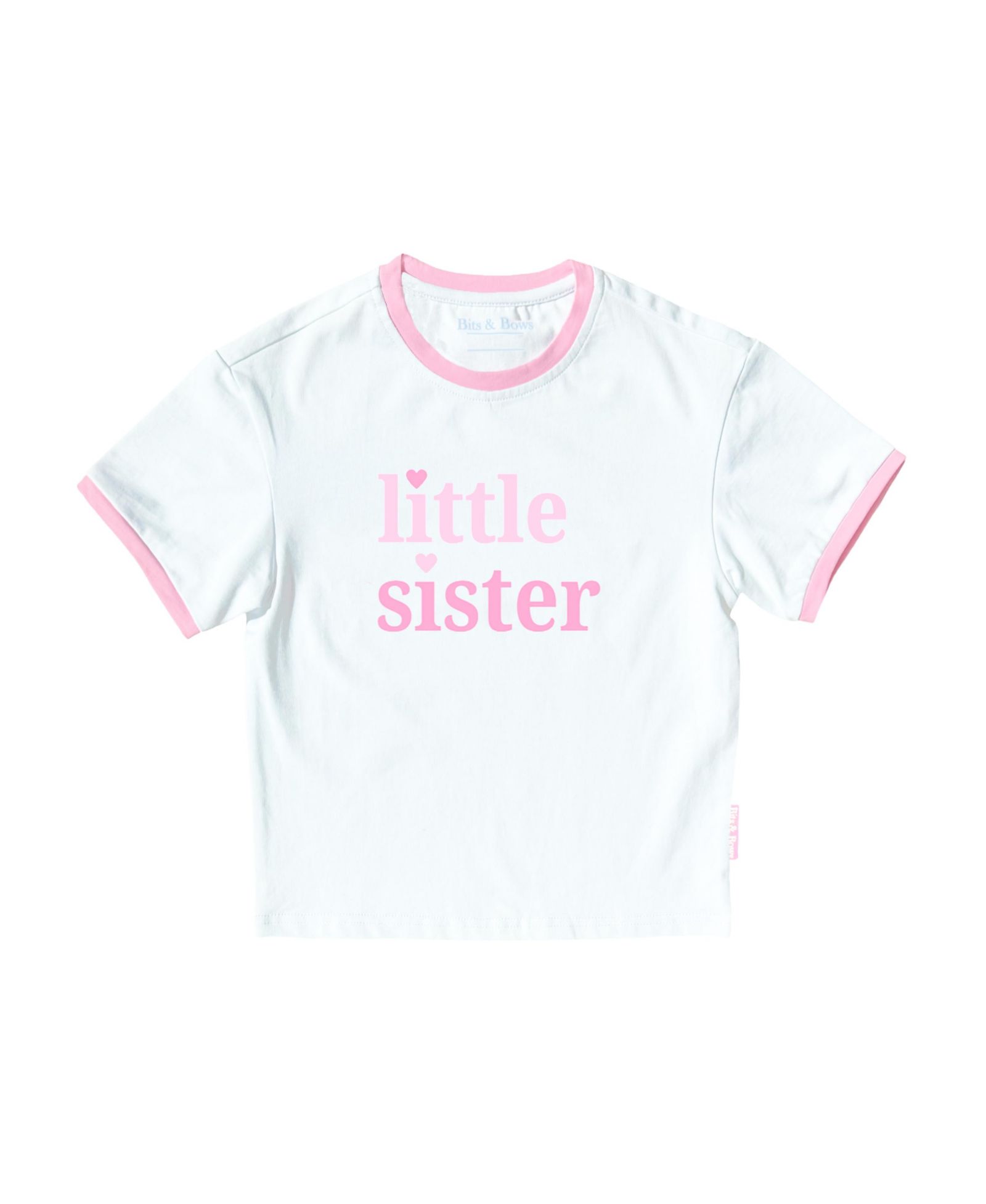 Футболка Bits & Bows Girls Little Sister Crewneck