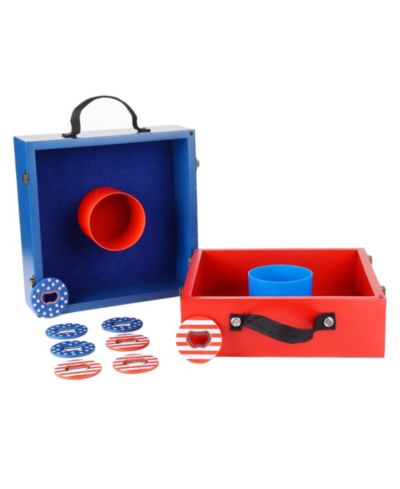 Red/blue furniture paint finish