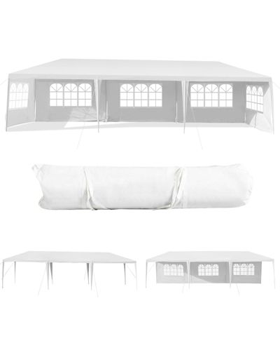 10 x 30 Feet Canopy Tent with 5 Removable Sidewalls for Party Wedding