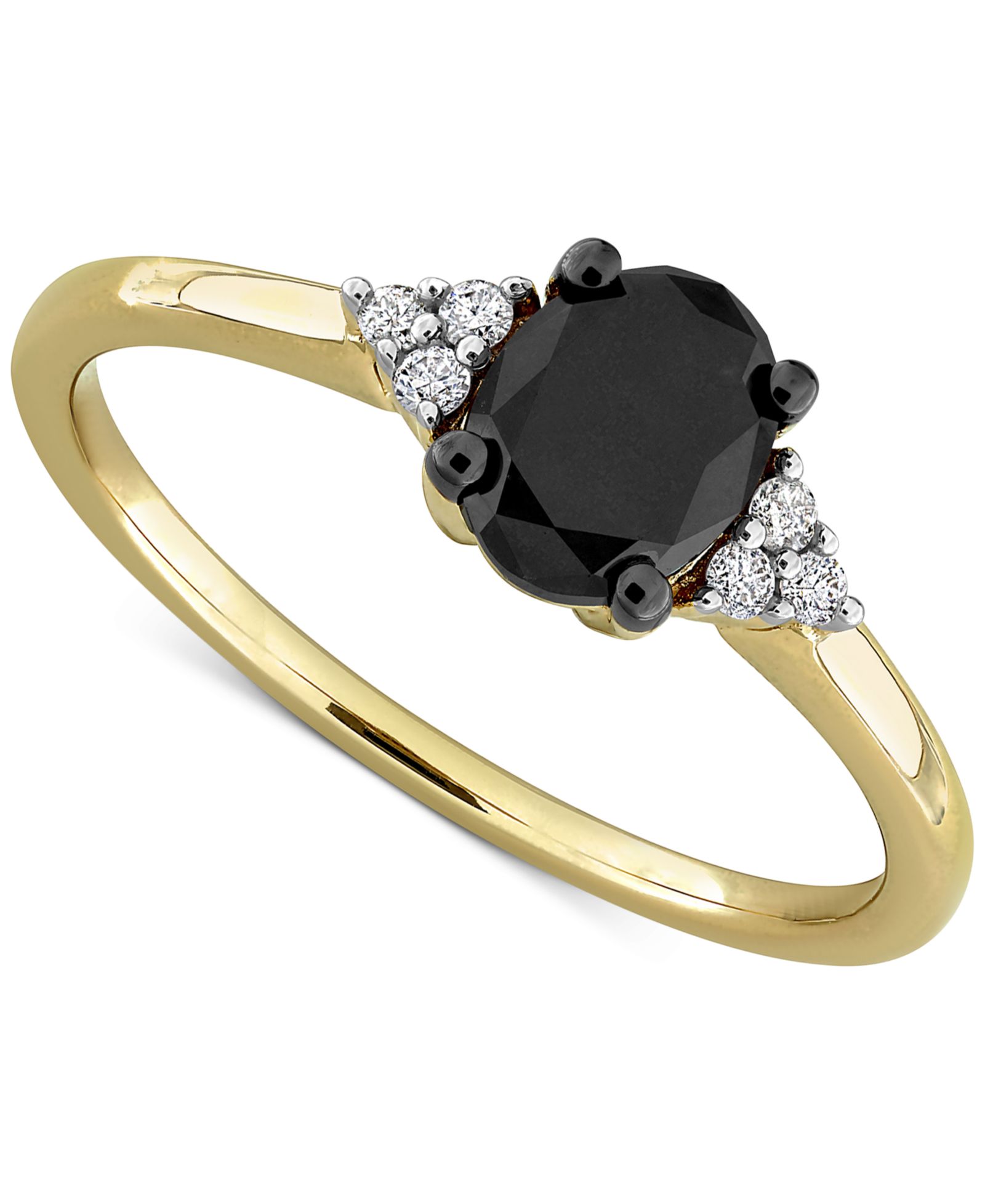 Обручальное кольцо Black Diamond Oval в 14k Gold (1 ct. t.w.)