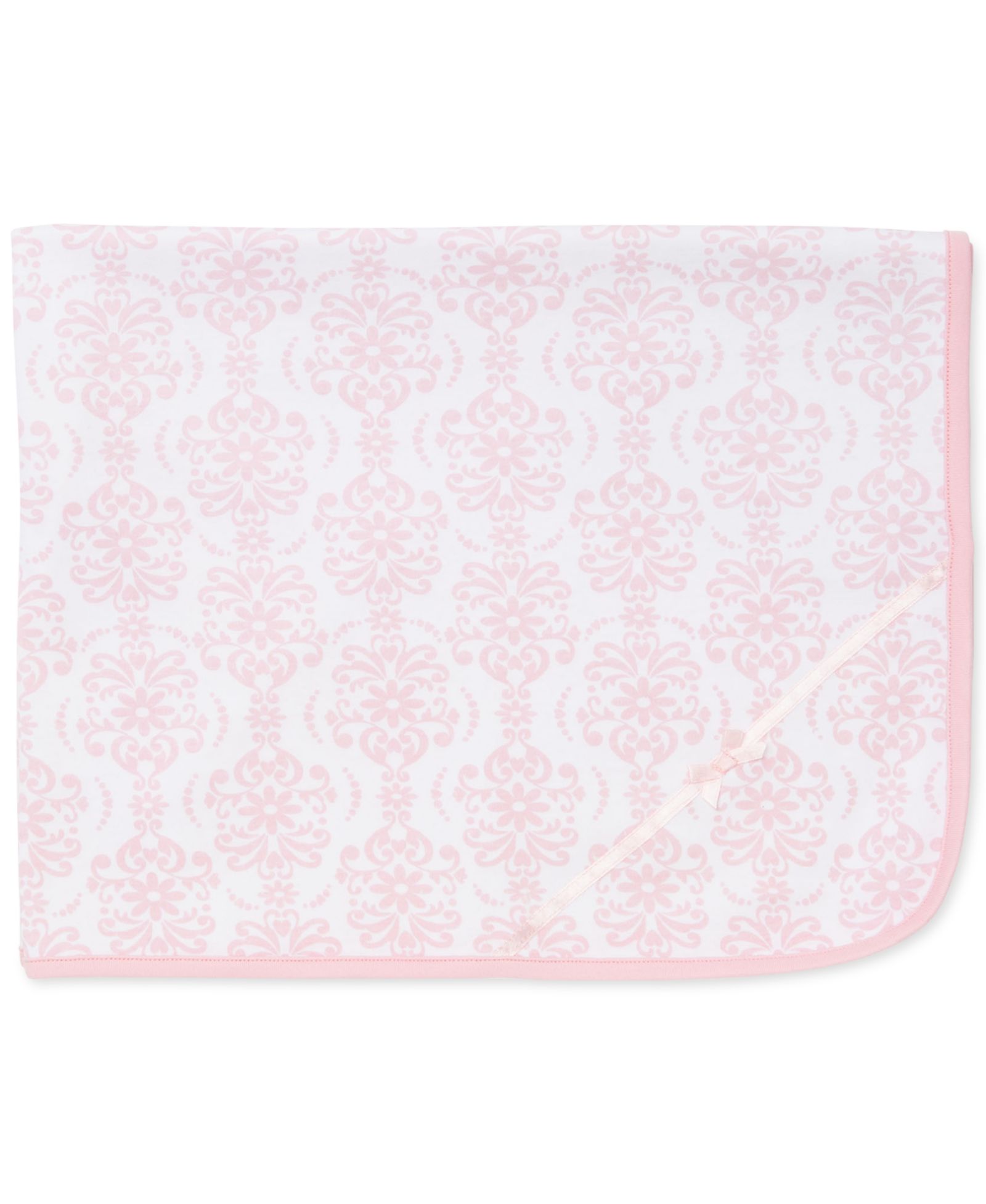 Детское хлопковое одеяло Little Me Baby Girls Damask Scroll Print