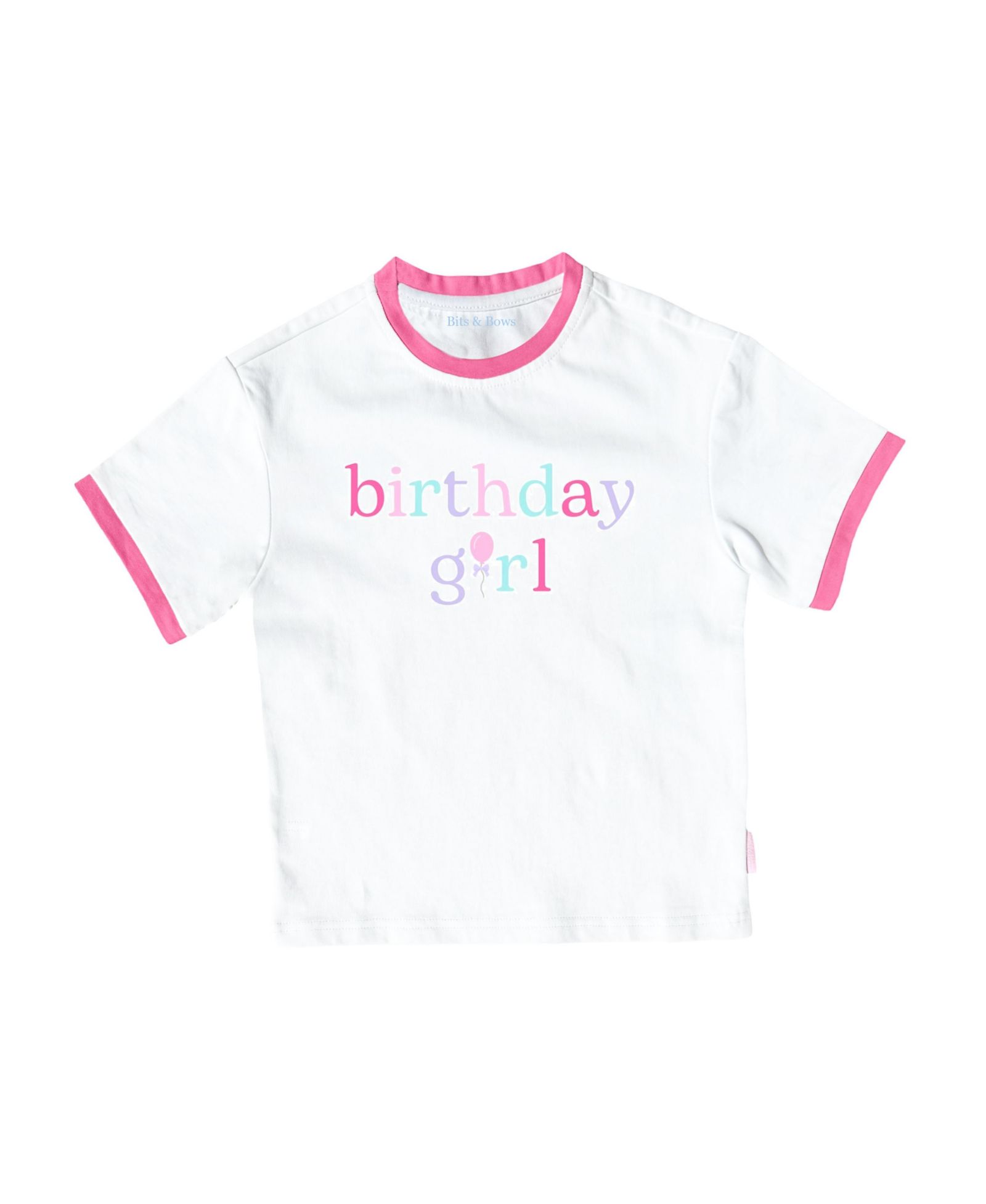 Bits & Bows Детская футболка Crewneck Birthday Girl