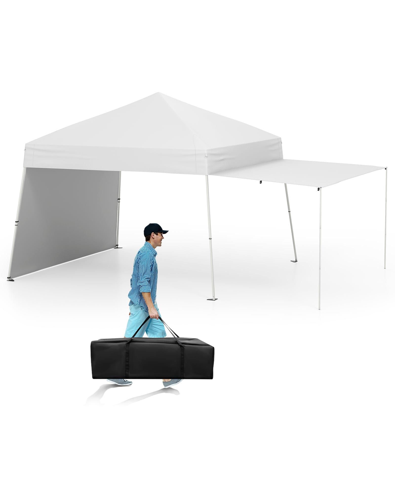 Раскладной тент Pop up Canopy 14 x 9.2 Feet с 2 трансформируемыми боковыми стенками и колышками