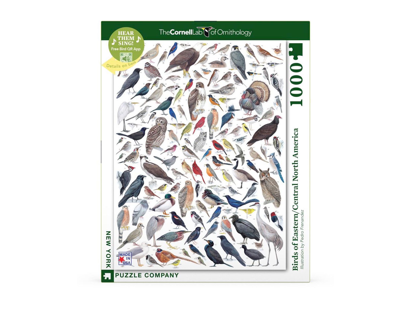 Пазл New York Puzzle Company Птицы Северной Америки, 1000 деталей