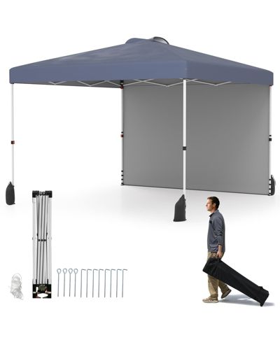 Раскладной шатерр Mecale 10 X 10 FT с боковой стенкой и сумкой на колесах