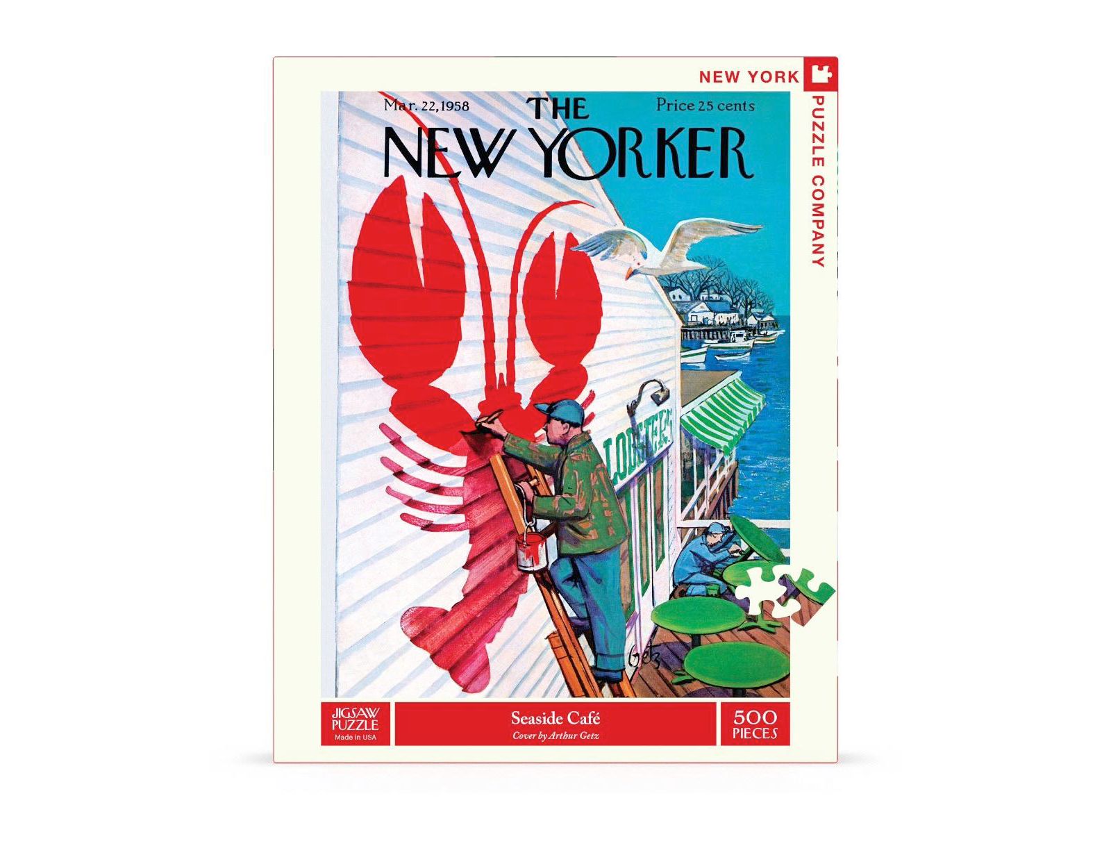 Пазл New York Puzzle Company Seaside Café New Yorker Cover на 500 деталей, для детей от 10 лет