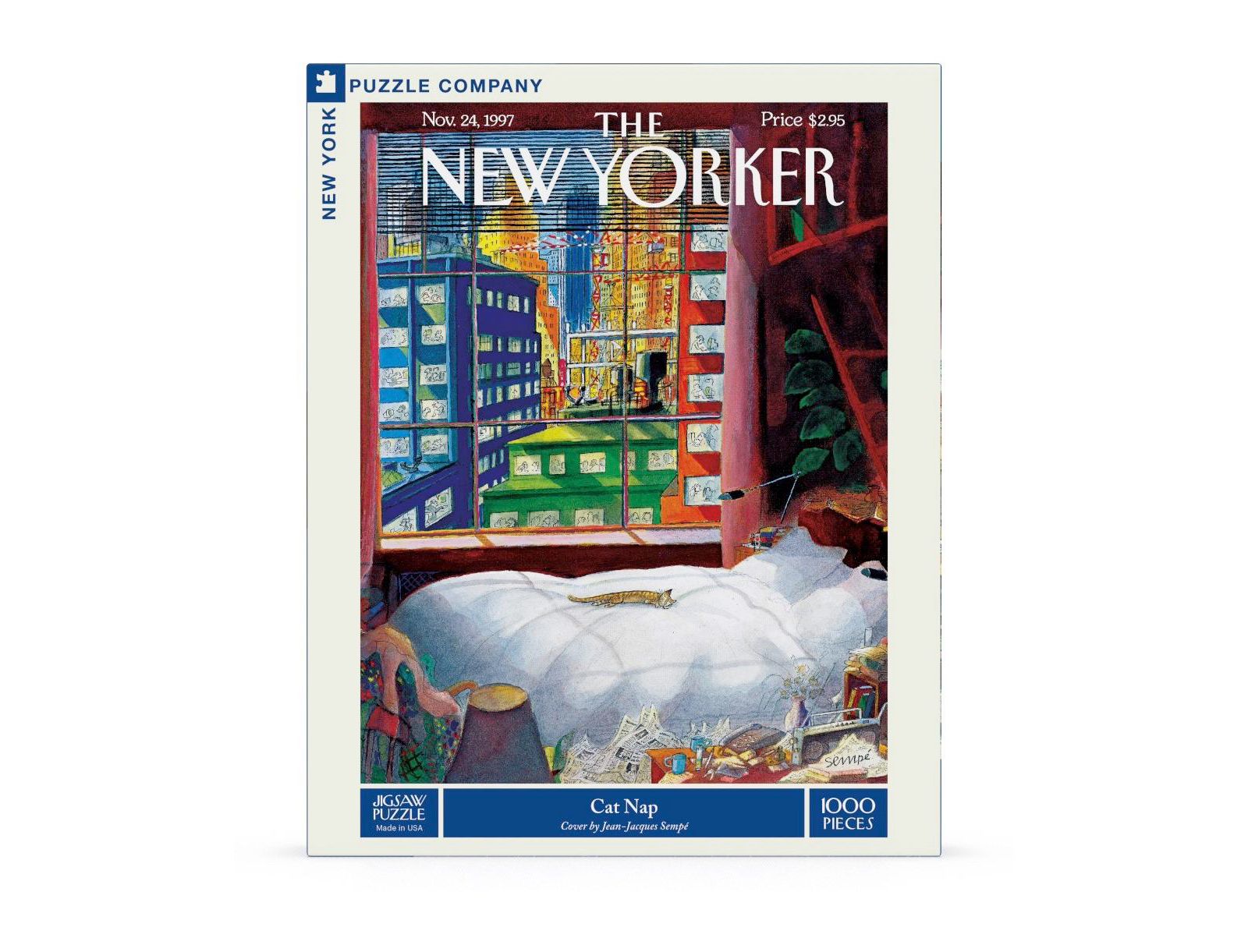 Пазл New York Puzzle Company Cat Nap, 1000 деталей