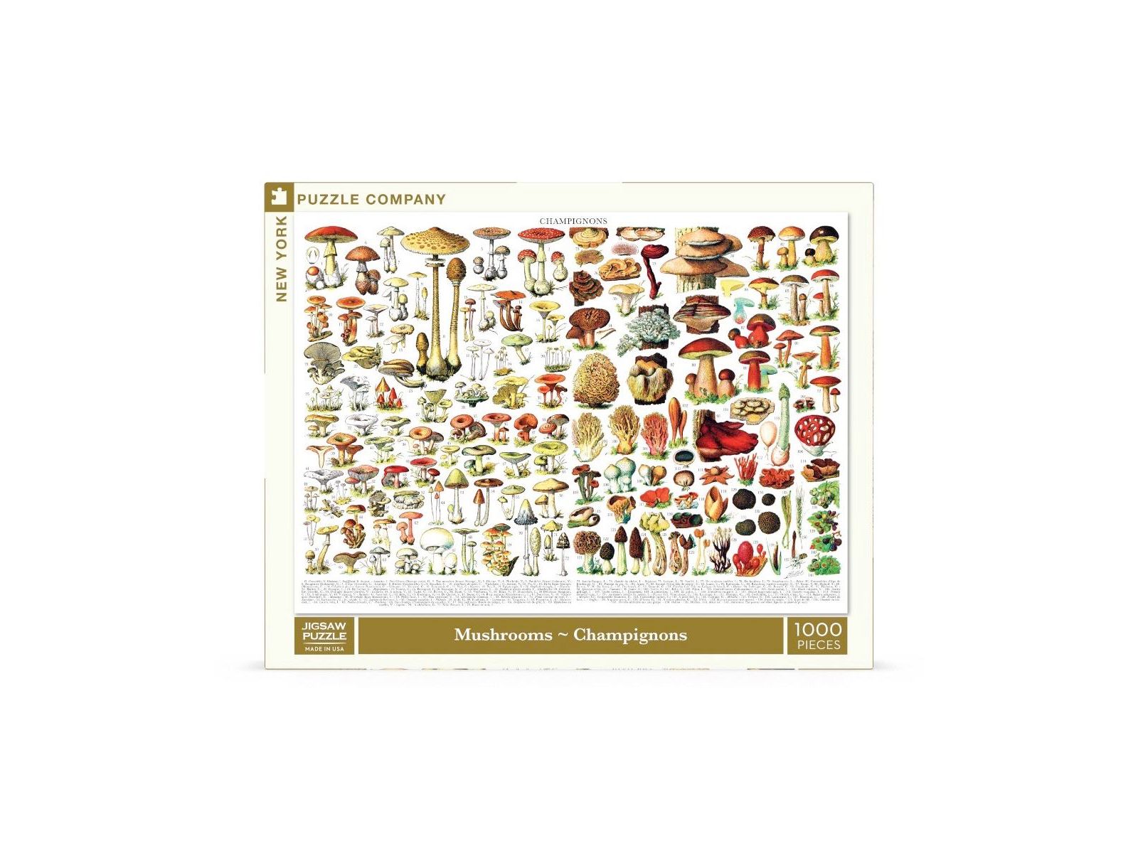 Пазл New York Puzzle Company Mushrooms Champignons, 1000 деталей