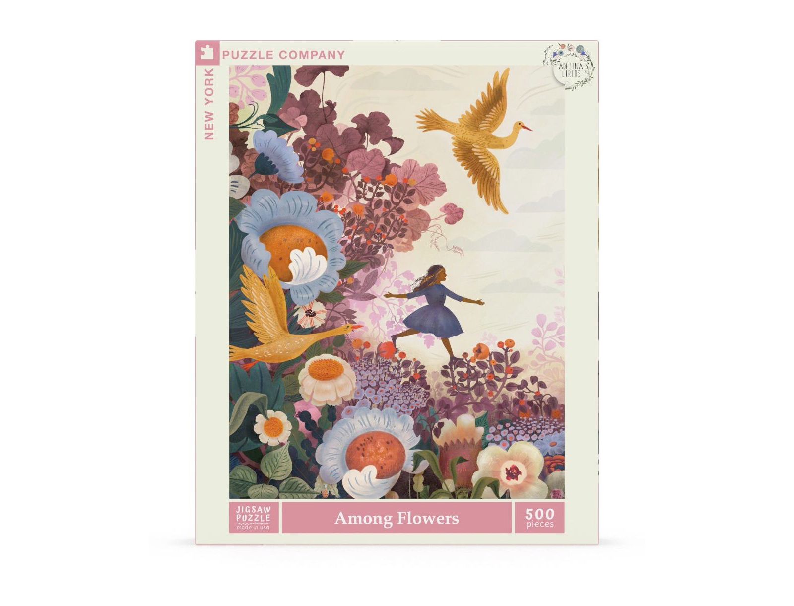 Пазл New York Puzzle Company Among Flowers 500 Piece Puzzle