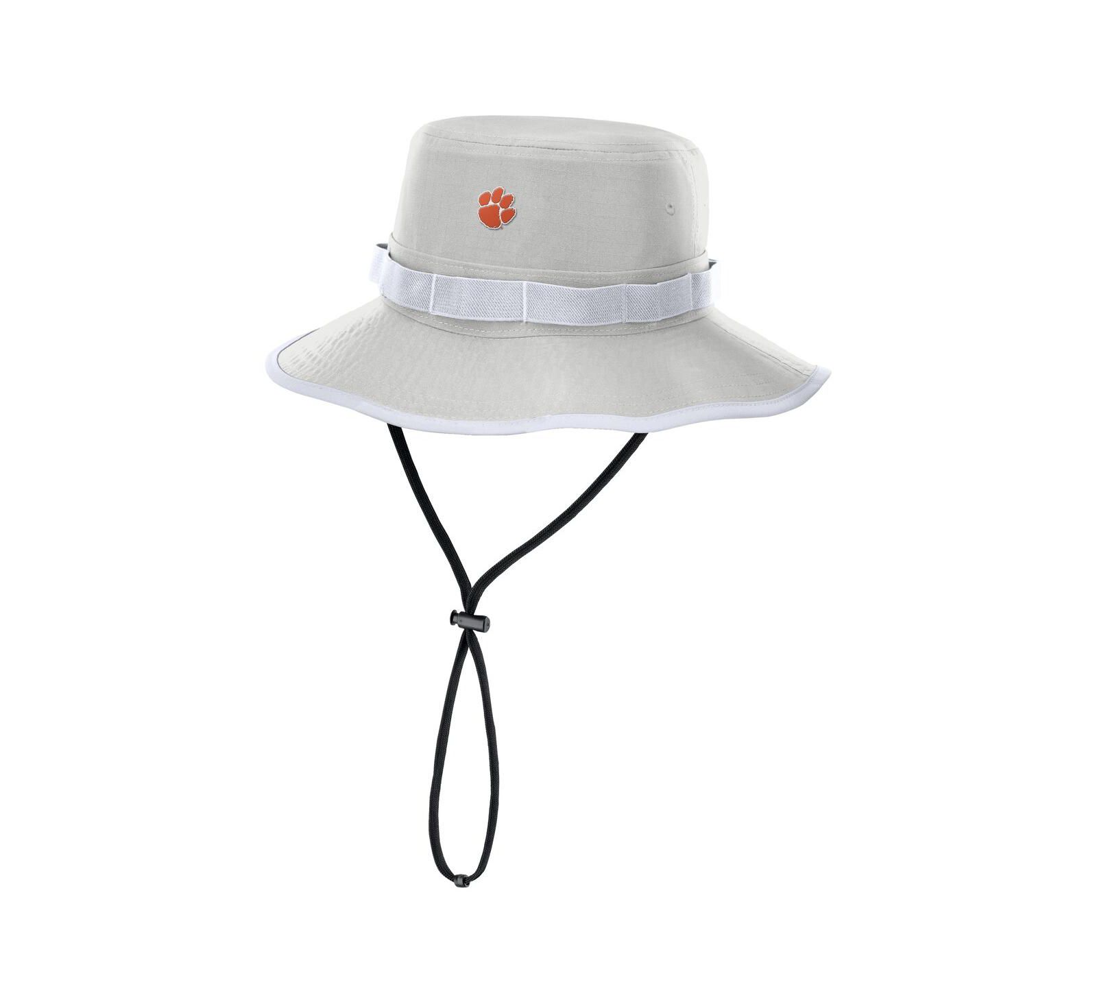 Мужская панама Nike Gray Clemson Tigers 2025 Sideline Apex Boonie Performance