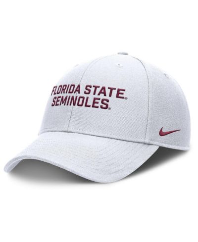 Nike Men's White Florida State Seminoles Rise Practice Adjustable Hat