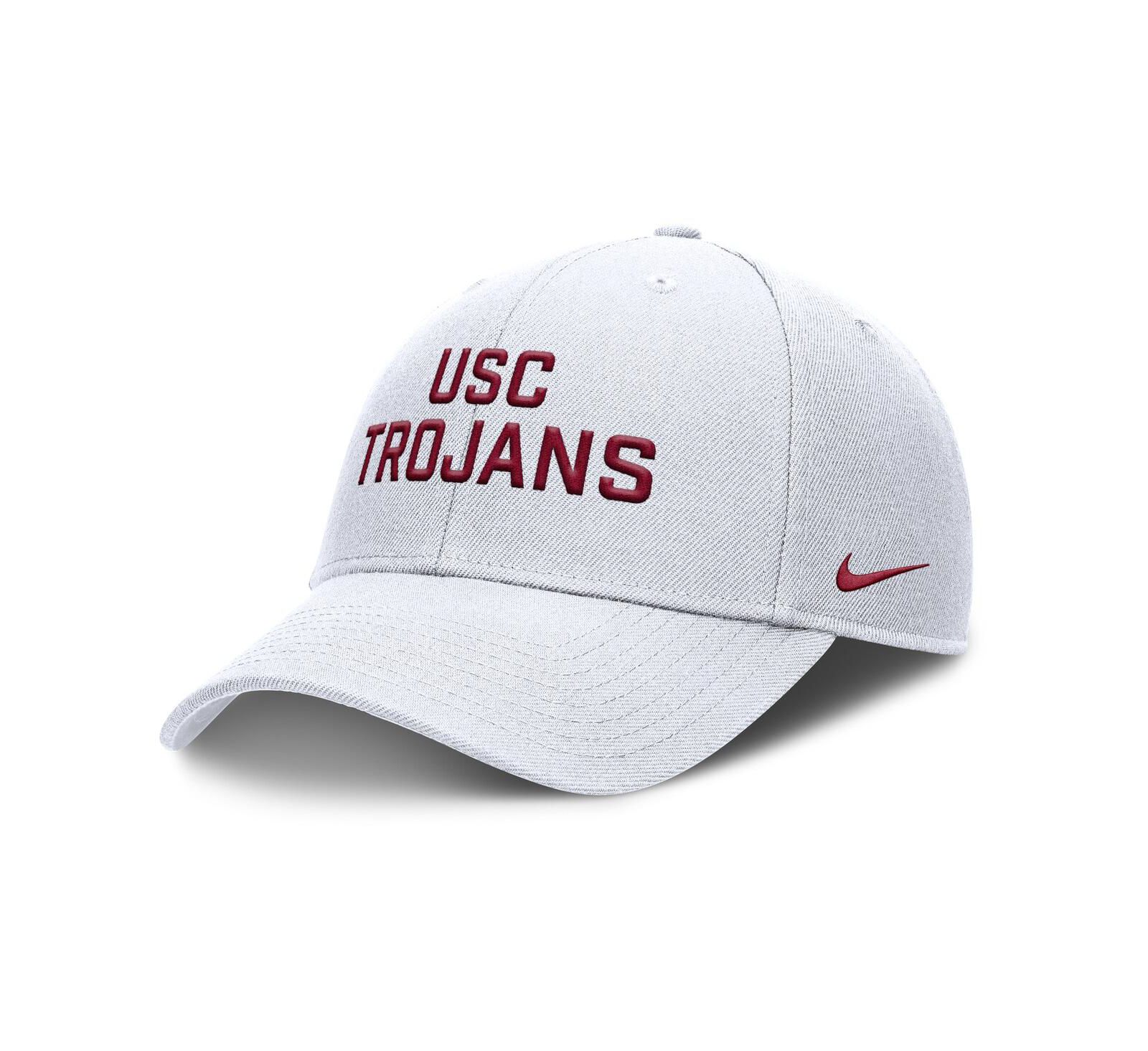 Мужская кепка Nike White USC Trojans Rise Practice Adjustable Hat